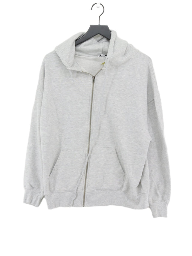 Subdued Women's Hoodie UK 10 Grey Cotton with Polyester