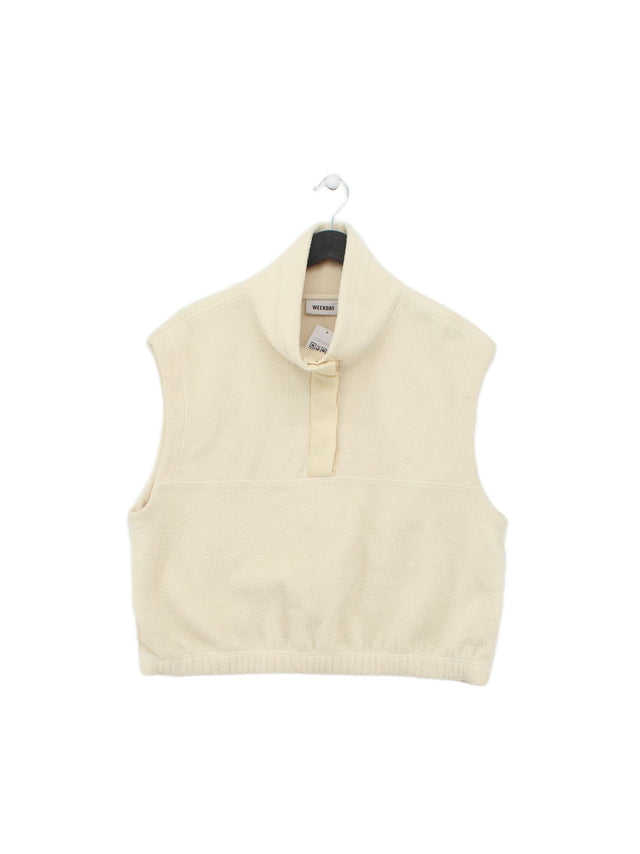 Weekday Women's Jumper S Cream 100% Polyester