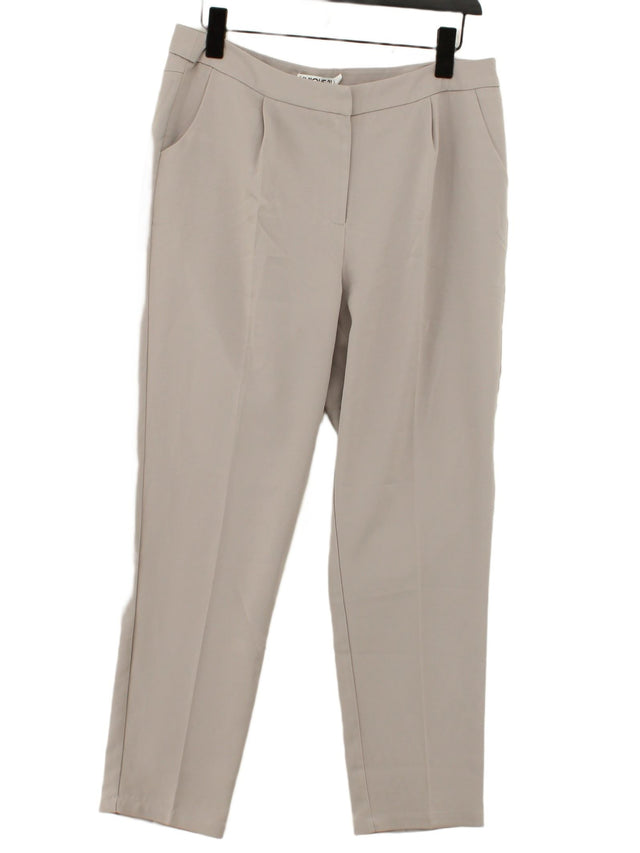 Unique 21 Women's Trousers UK 14 Grey Polyester with Elastane