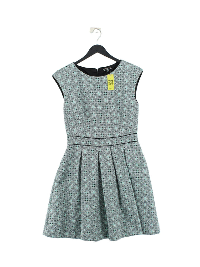 Spotlight Women's Midi Dress UK 10 Green Polyester with Cotton, Elastane