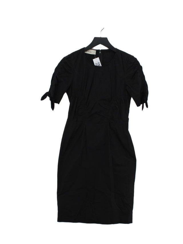 Paul Smith Women's Midi Dress UK 14 Black Cotton with Elastane