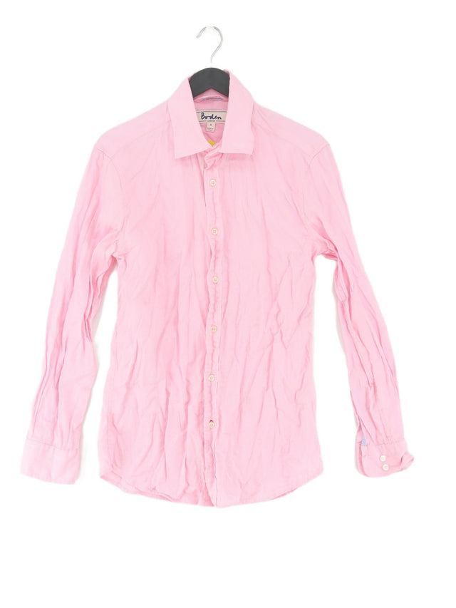 Boden Men's Shirt S Pink 100% Cotton