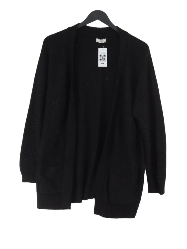 FatFace Women's Cardigan UK 14 Black Viscose with Acrylic