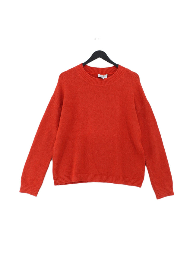 & Other Stories Women's Jumper S Orange Cotton with Acrylic, Polyamide