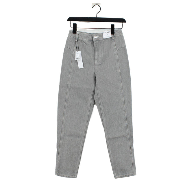 Topshop Women's Jeans W 25 in Grey 100% Cotton