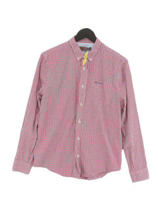 Ben Sherman Men's Shirt M Red 100% Cotton