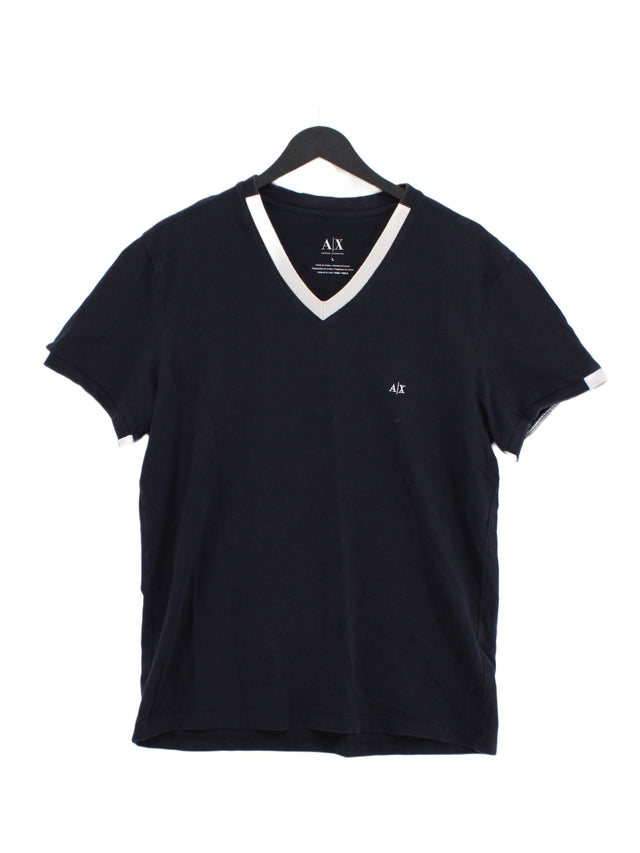 Armani Exchange Men's T-Shirt L Blue 100% Other