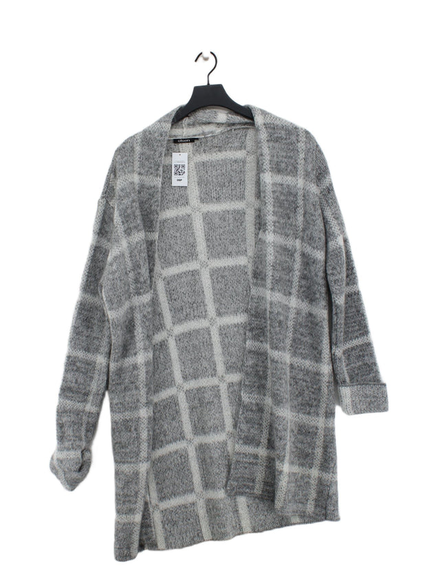 Olsen Women's Cardigan UK 12 Grey Polyamide with Wool