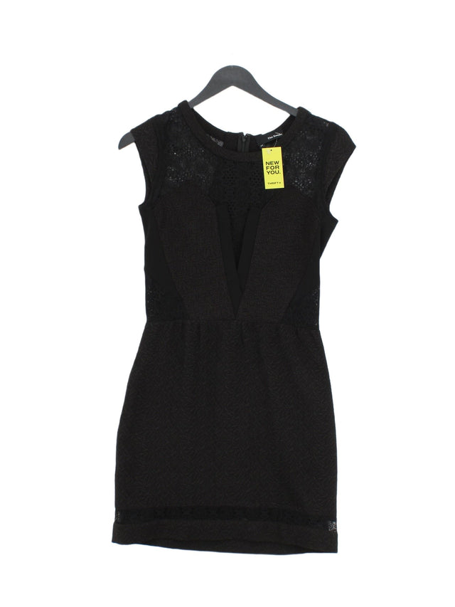 The Kooples Women's Midi Dress XS Black Polyester with Elastane