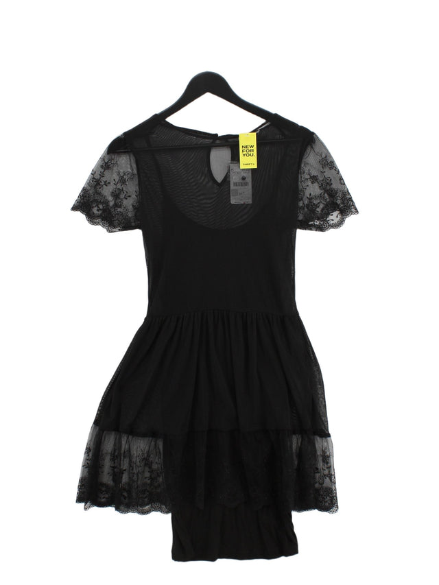 Pull&Bear Women's Midi Dress M Black 100% Viscose