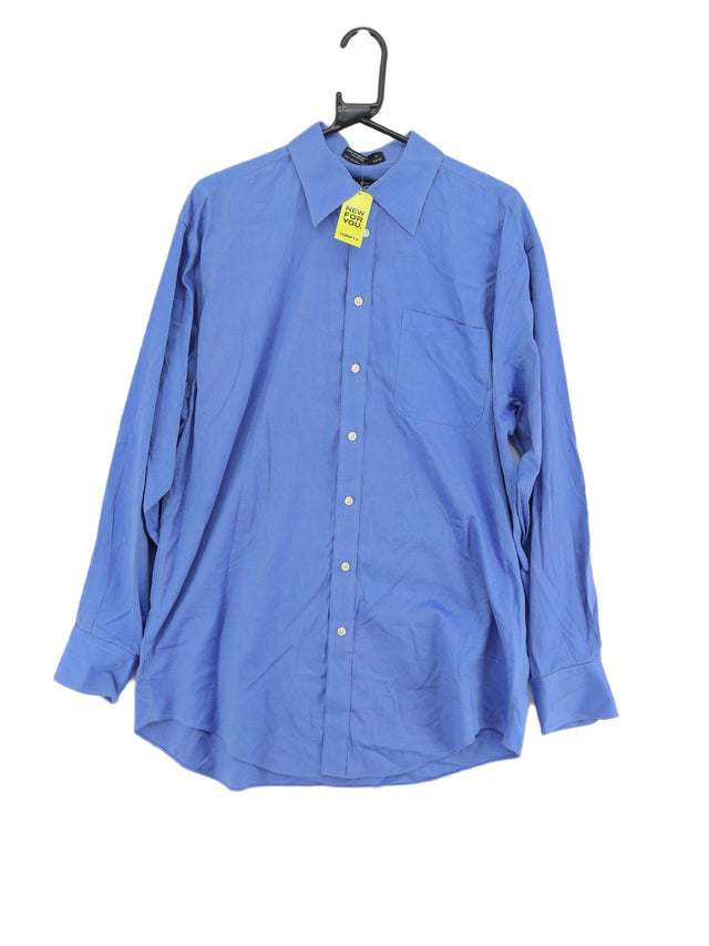 Vintage Nautica Men's Shirt Collar: 16 in Blue 100% Cotton