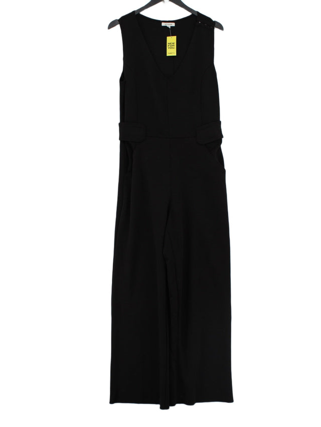 Max Studio Women's Jumpsuit UK 10 Black Polyester with Elastane, Viscose