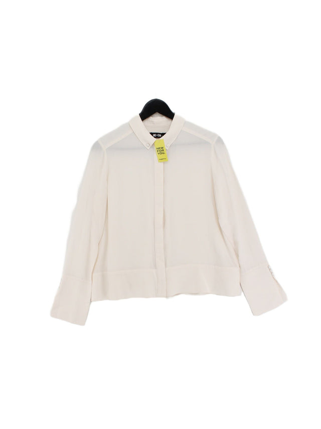 ME+EM Women's Blouse UK 10 Cream 100% Other