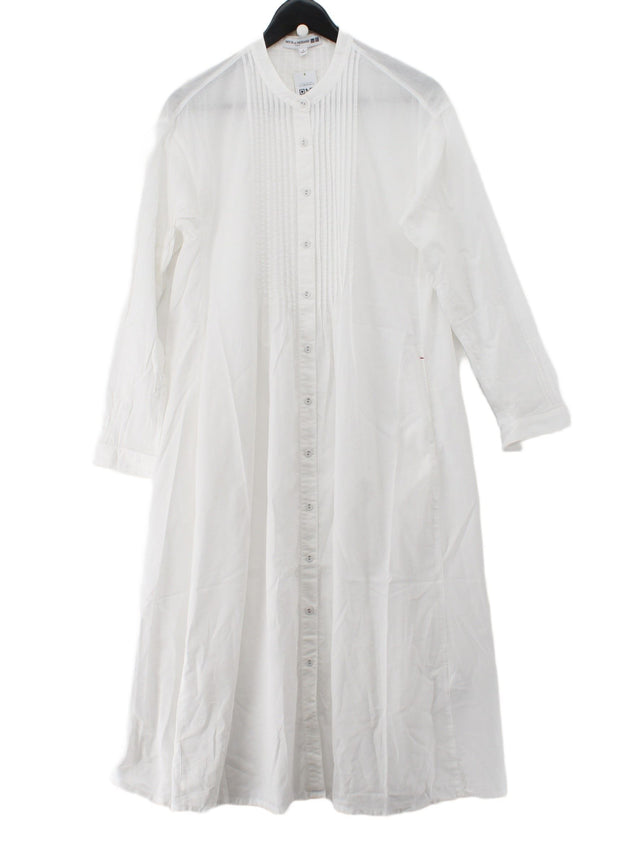 Uniqlo Women's Maxi Dress S White 100% Cotton