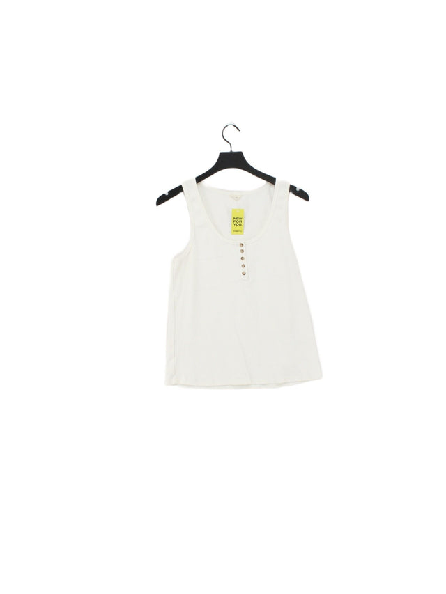 Hush Women's T-Shirt M White Cotton with Elastane