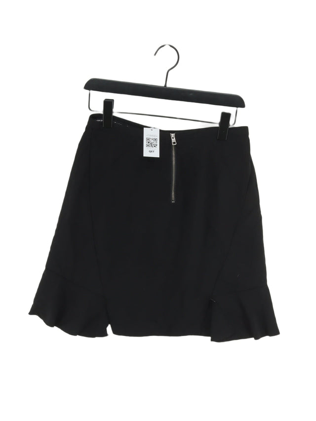 Calvin Klein Women's Midi Skirt M Black Polyester with Elastane
