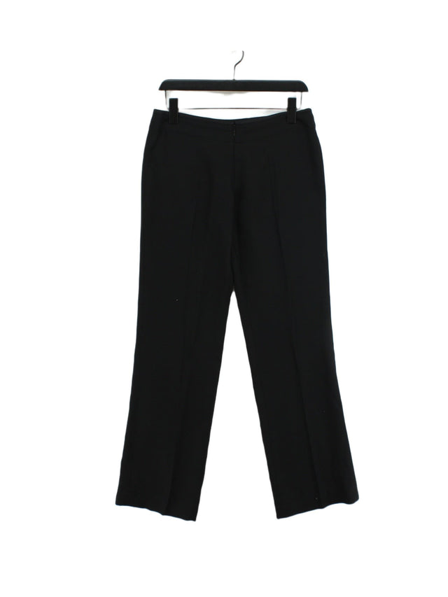 Jigsaw Women's Suit Trousers UK 10 Black 100% Silk