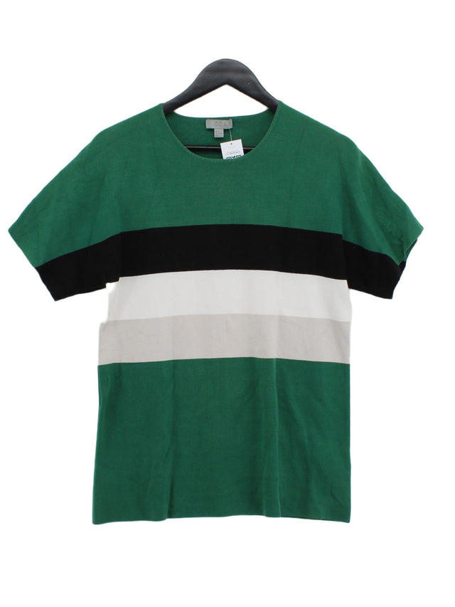 COS Men's T-Shirt M Green 100% Cotton