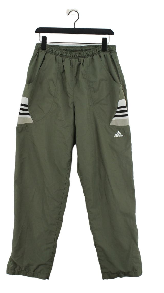 Adidas Men's Sports Bottoms L Green 100% Polyester