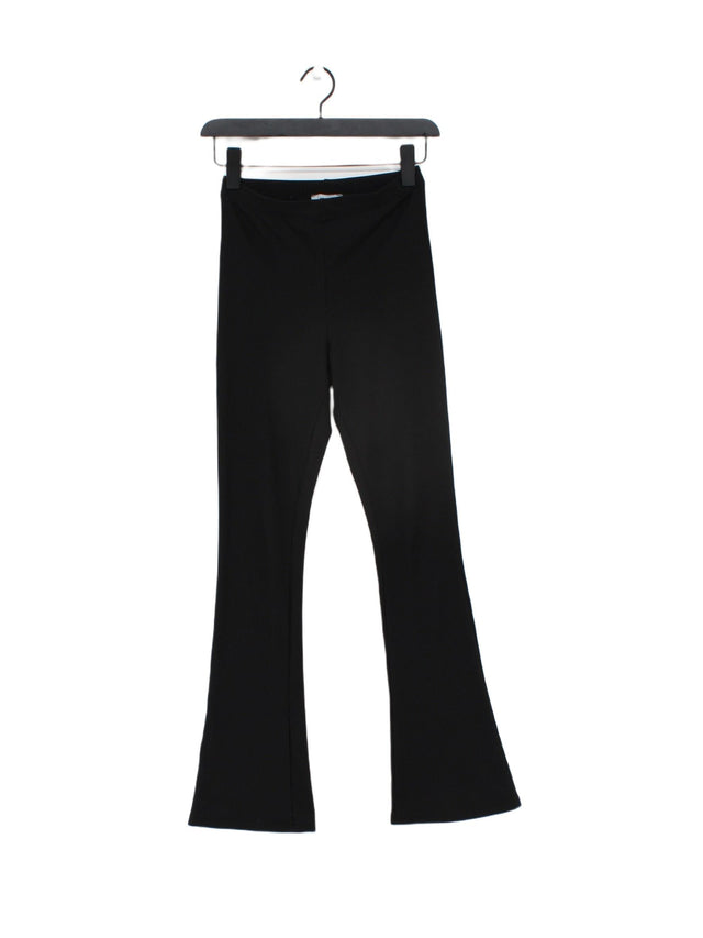 Topshop Women's Trousers UK 8 Black 100% Other