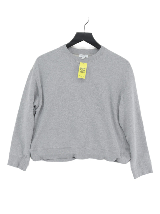 Sunspel Women's Jumper XS Grey Cotton with Elastane