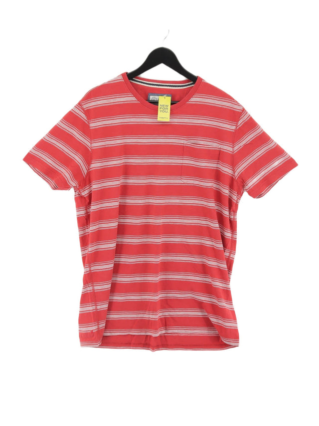 FatFace Men's T-Shirt XL Red 100% Cotton