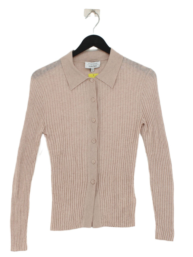 & Other Stories Women's Cardigan XS Tan Viscose with Lyocell Modal