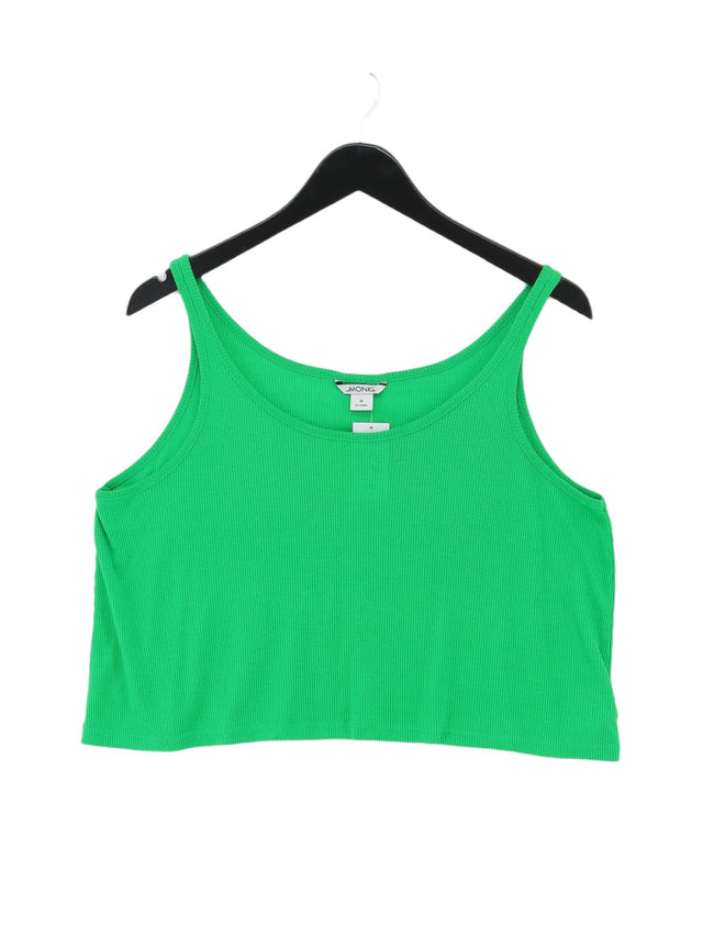 Monki Women's Top M Green Polyester with Viscose