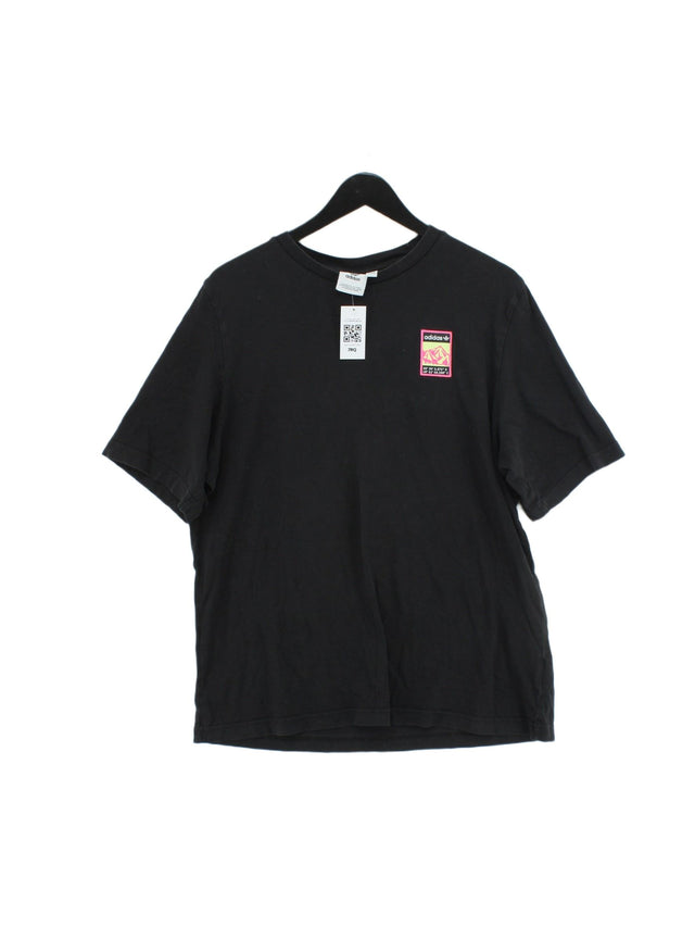 Adidas Men's T-Shirt M Black 100% Cotton