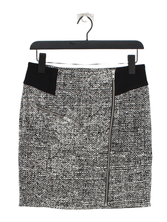The Kooples Women's Midi Skirt UK 12 Black Viscose with Elastane, Polyamide