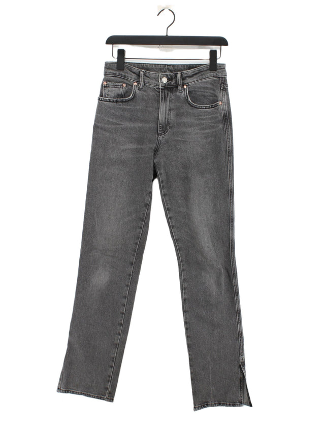 AllSaints Women's Jeans W 27 in Grey Cotton with Elastane