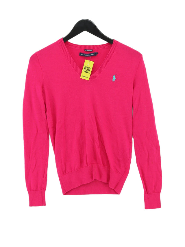 Ralph Lauren Women's Jumper M Pink 100% Wool