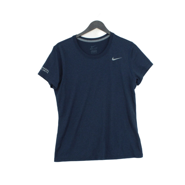 Nike Men's T-Shirt M Blue 100% Polyester