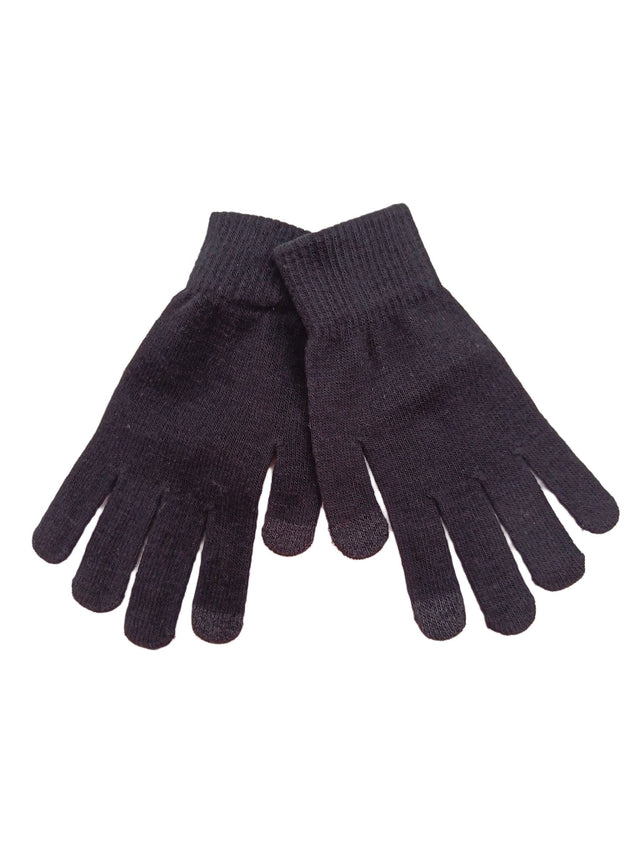 New Look Women's Gloves Black Polyester with Acrylic, Elastane, Other
