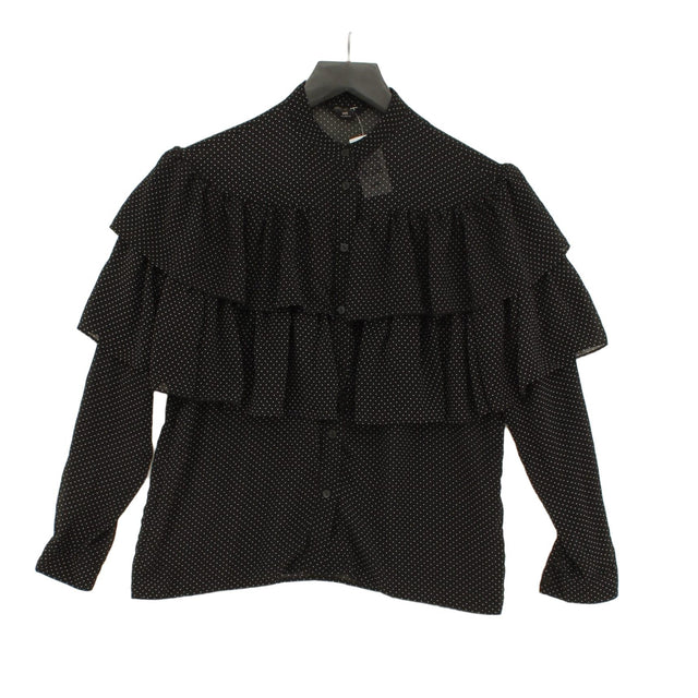 Monki Women's Blouse XXS Black 100% Polyester