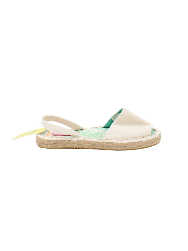 Superdry Women's Sandals UK 4 Cream 100% Other