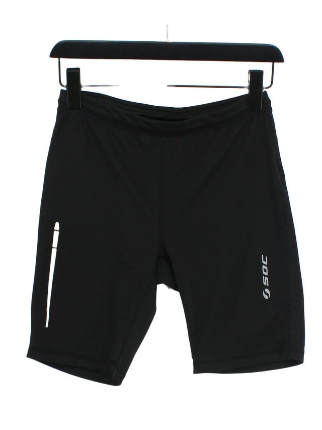 Stadium Men's Shorts M Black Polyester with Elastane