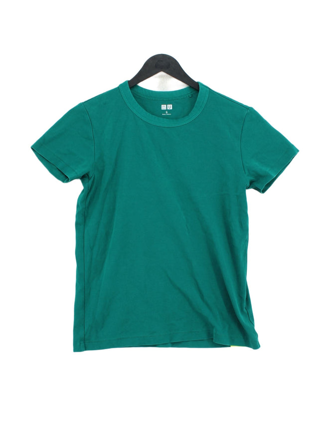 Uniqlo Women's T-Shirt S Green 100% Other