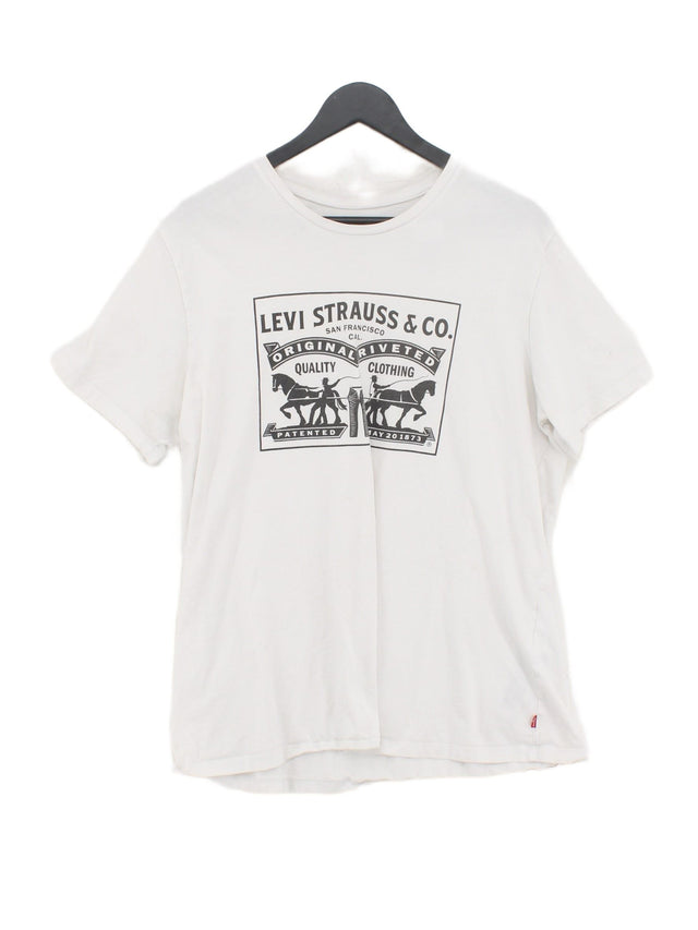 Levi’s Men's T-Shirt XL White 100% Cotton
