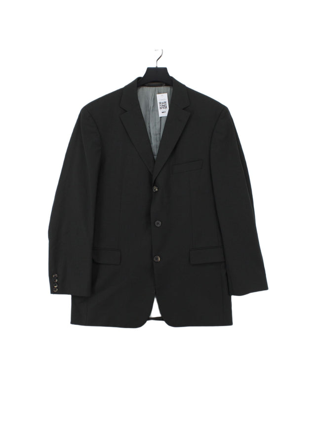 Boss Men's Blazer Chest: 38 in Black 100% Wool