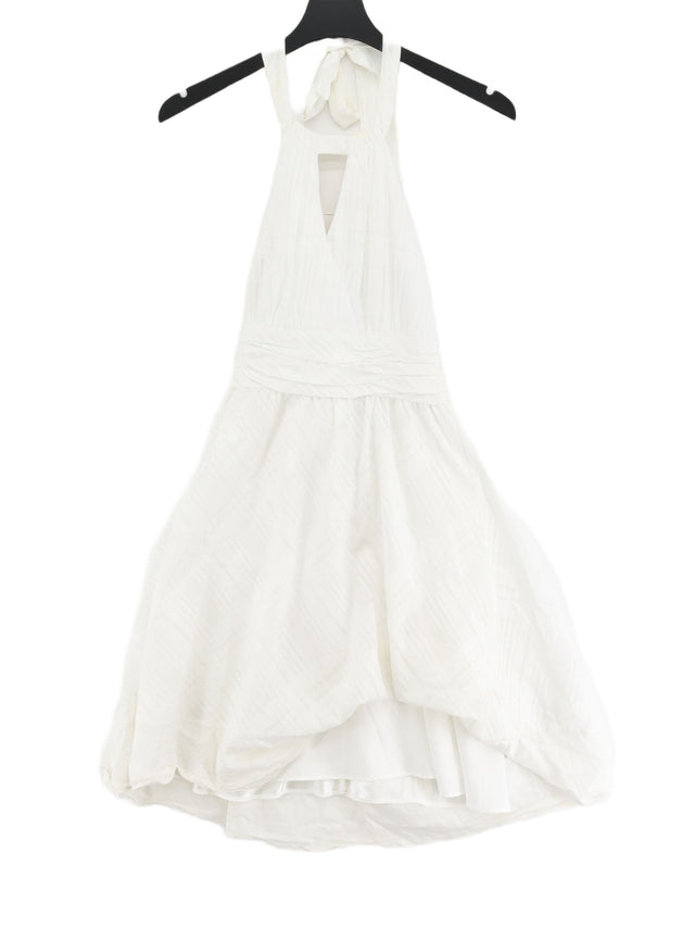 White House Black Market Women's Midi Dress UK 4 White 100% Other