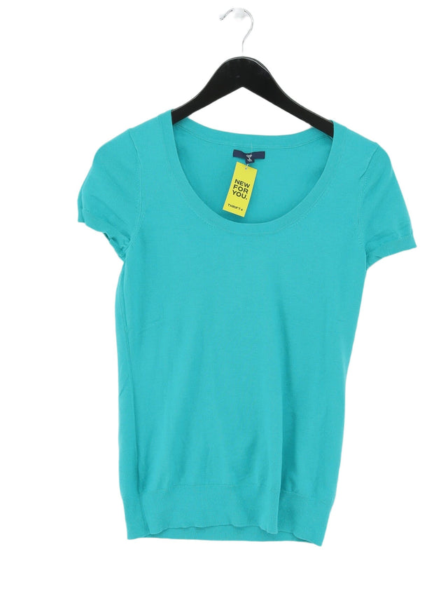 Gap Women's Top M Blue Cotton with Nylon