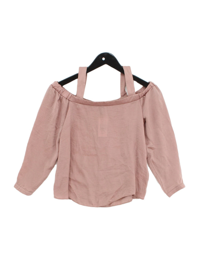 New Look Women's Top UK 6 Pink 100% Polyester