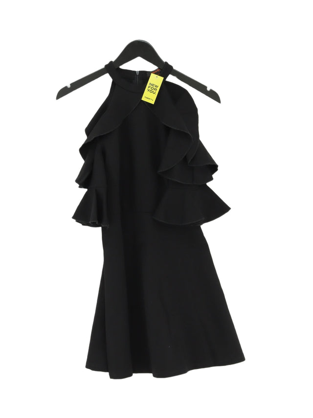 Urban Revivo Women's Midi Dress UK 8 Black 100% Other