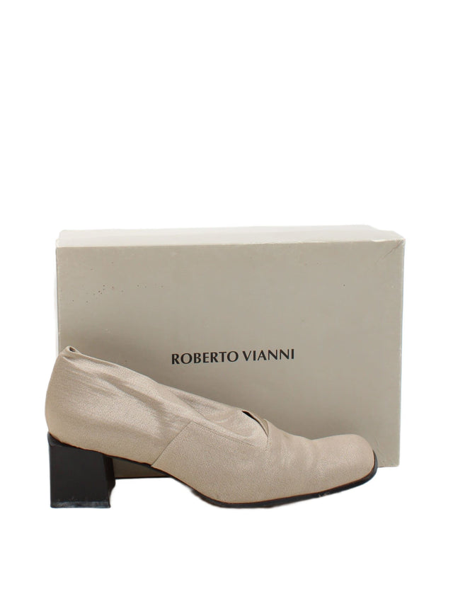 Roberto Vianni Women's Heels UK 6.5 Cream 100% Other