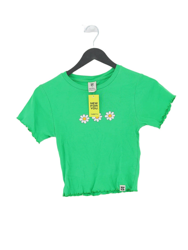 Lucy & Yak Women's T-Shirt XS Green 100% Cotton