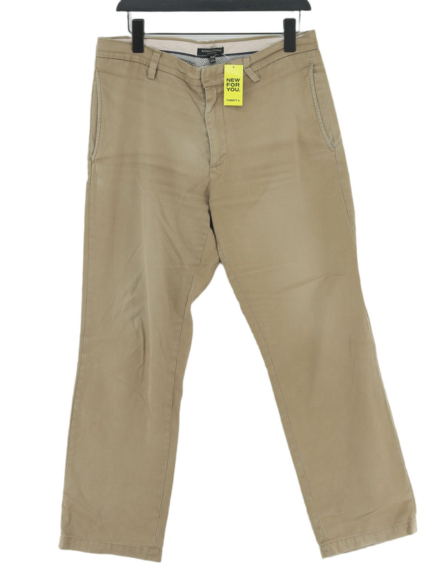 Banana Republic Men's Trousers W 32 in; L 30 in Tan 100% Cotton