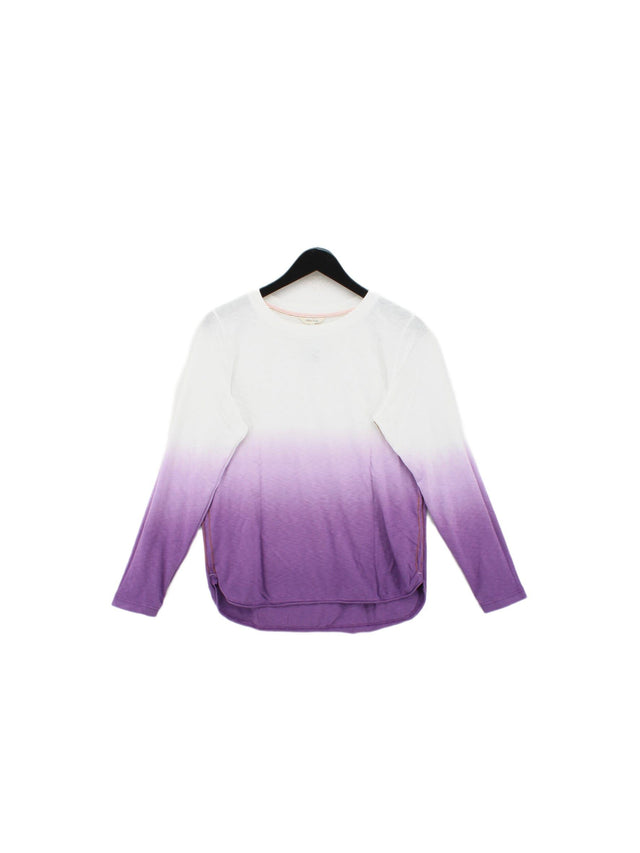 White Stuff Women's Top UK 12 Purple 100% Cotton