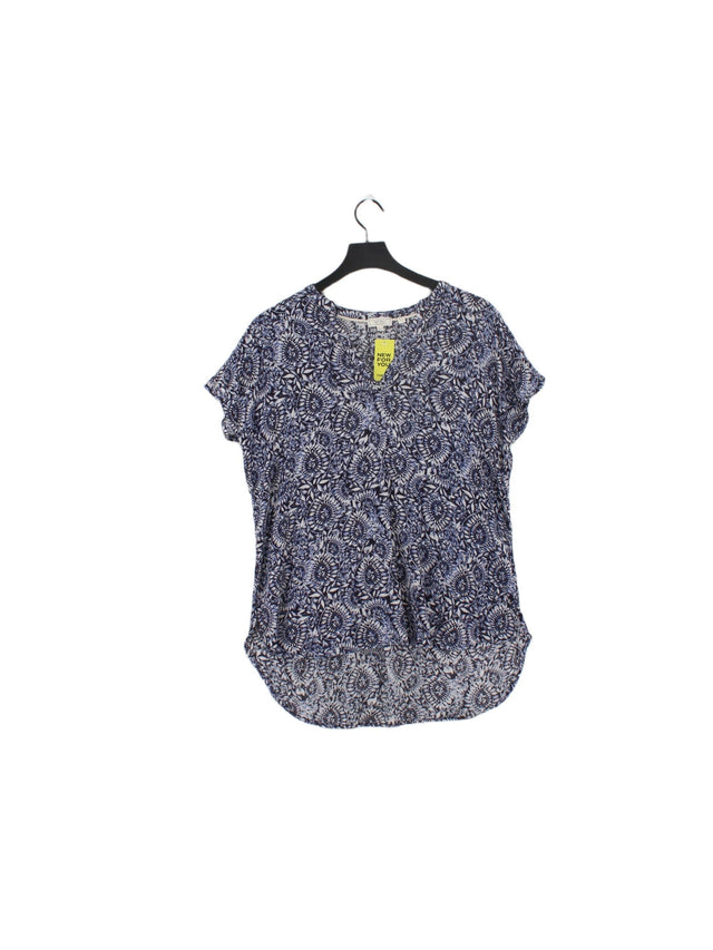 FatFace Women's Top UK 10 Blue 100% Viscose