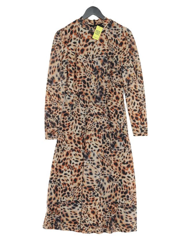 Oliver Bonas Women's Midi Dress UK 10 Multi 100% Polyester